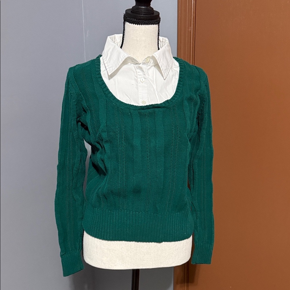 Cato Teal Cable Knit Sweater